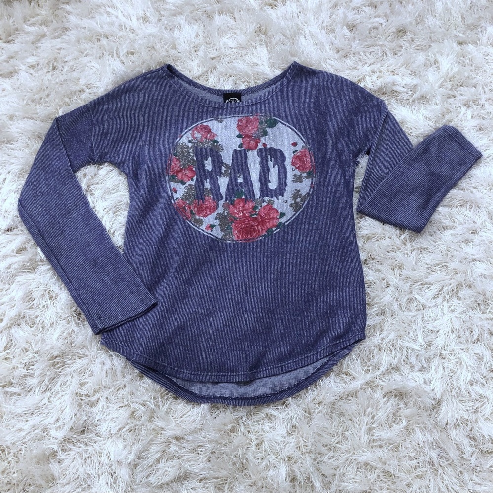 Recycled Karma Graphic Long Sleeve Knit Top